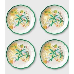 Roller Rabbit x Target 4pc Set Yellow Green Vacation 9in Melamine Salad Plates